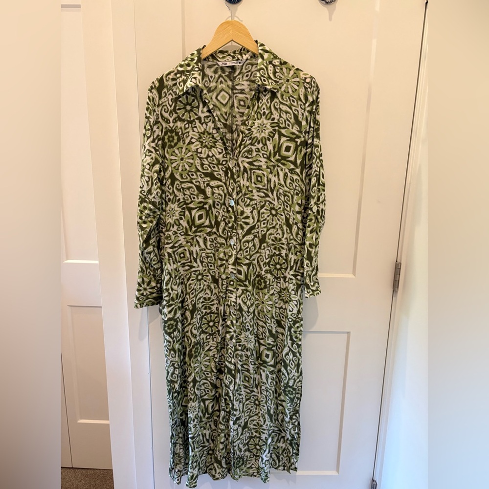 Zara Long Patterned Dress